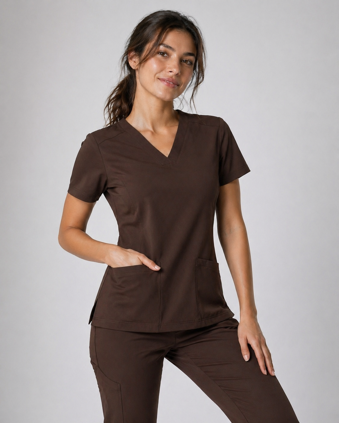 Women Scrub ( Chocolate) Harmony