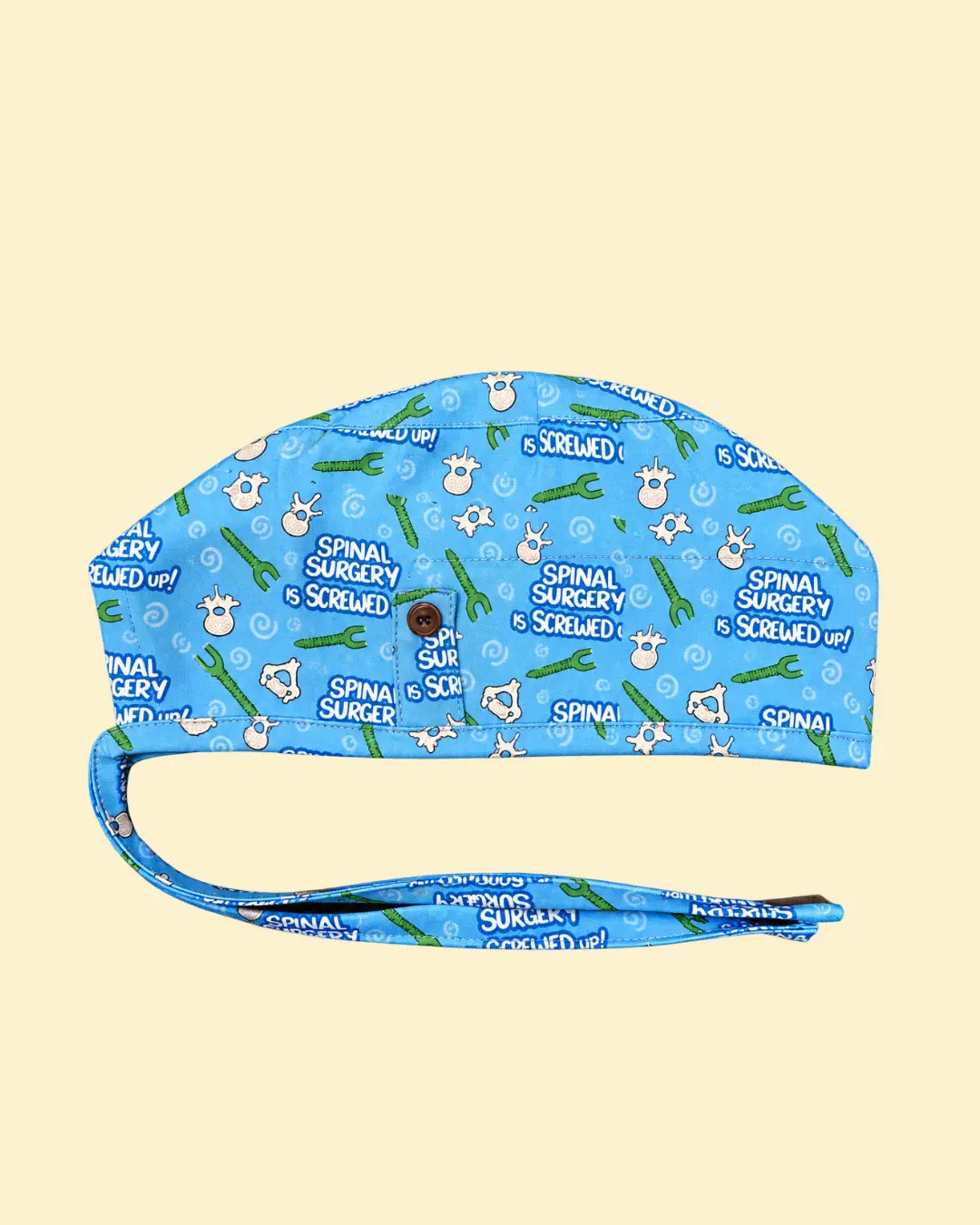Harmony Surgical blue spinal surgery scrub cap