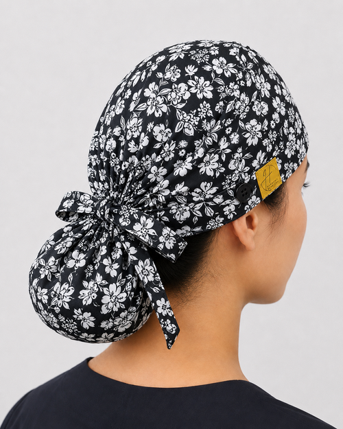 Black flowers Ponytail Cap (   ورود سوداء) Harmony