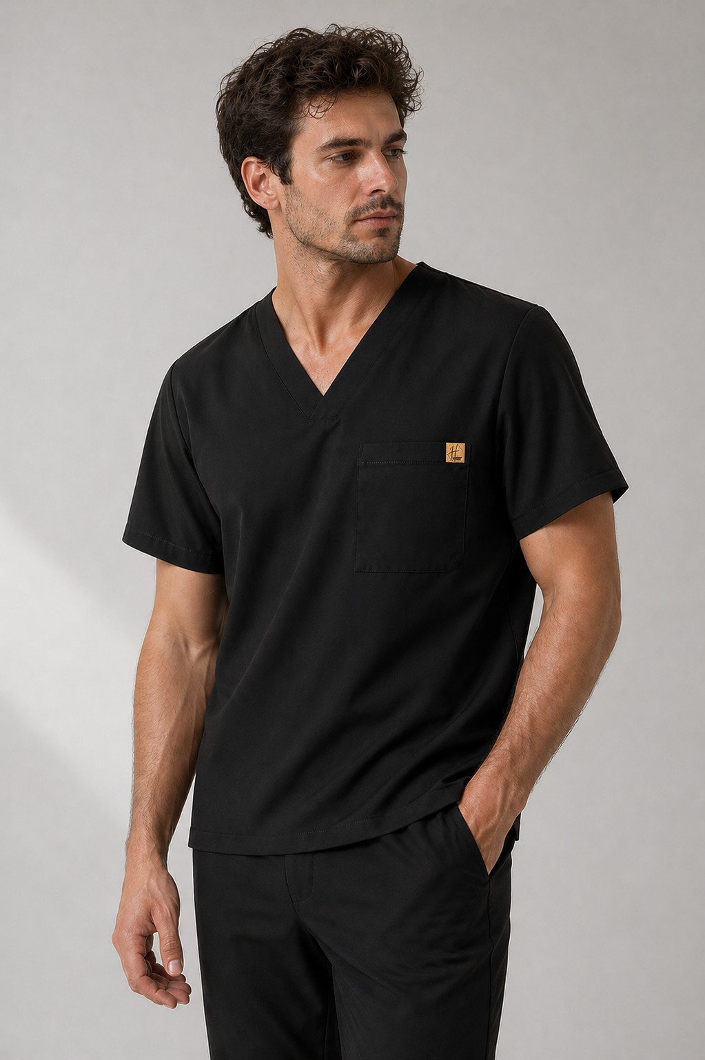 Men Scrub (black ) Harmony