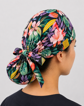 Flower lead Ponytail Cap ( اوراق الورود ) Harmony
