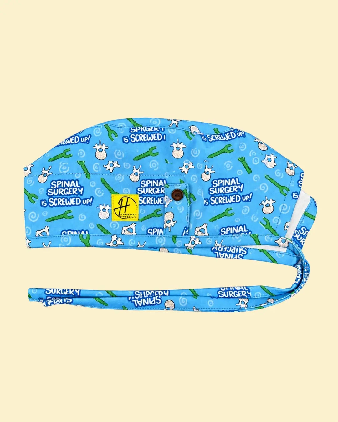 Harmony Surgical blue spinal surgery scrub cap