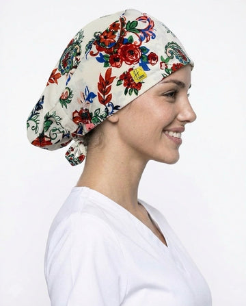 كاب بوفان جراحي مريح للمناوبة — هارموني سيرجيكل | Comfortable Bouffant Scrub Cap for Shifts Iraq
